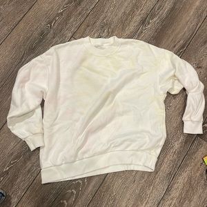 Very faint tie dye crew neck sweat shirt from American eagle